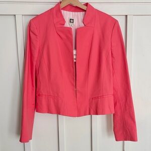 NWT Ann Klein Coral Pink Cotton blazer Women's size 12